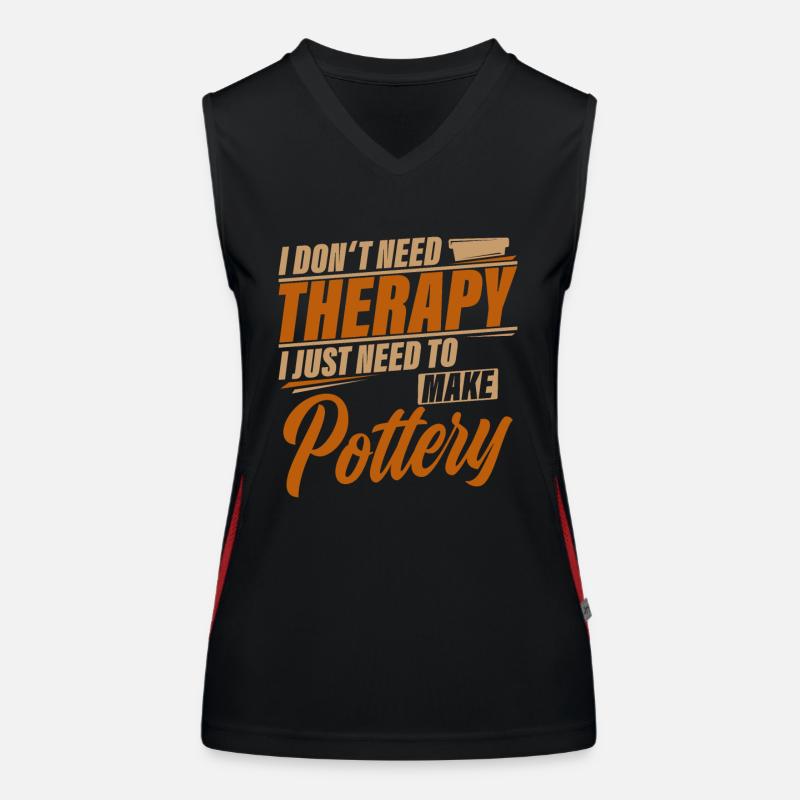 do pottery Women's Functional Contrast Tank Top