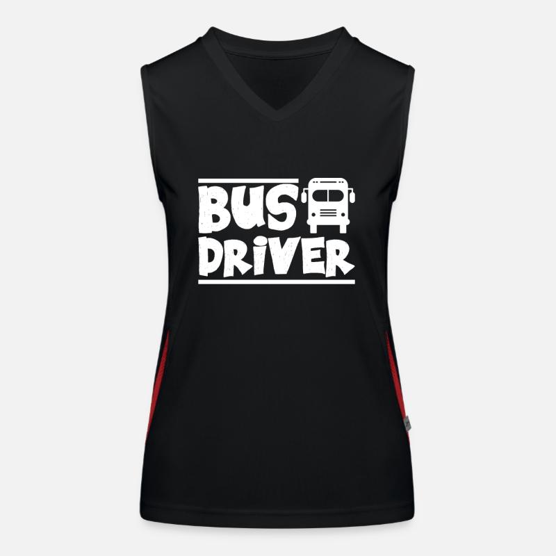 Busfahrer Funktionelles Kontrast-Tank Top für Frauen