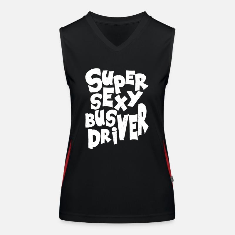 Busfahrer Funktionelles Kontrast-Tank Top für Frauen