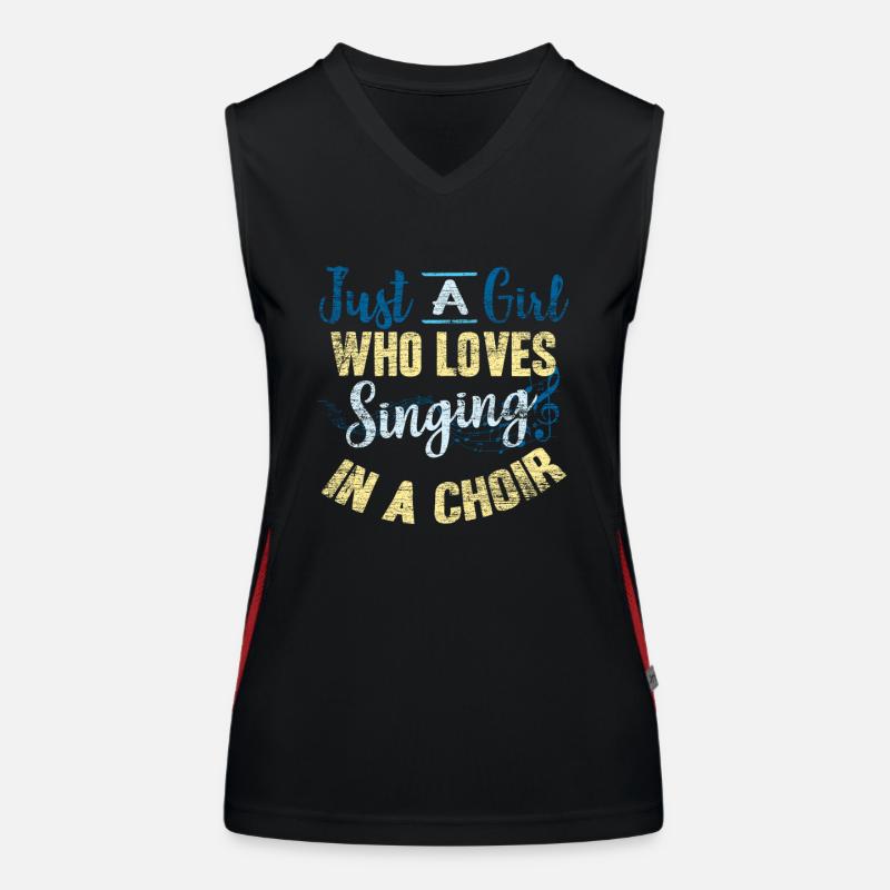 Choir singer Women's Functional Contrast Tank Top