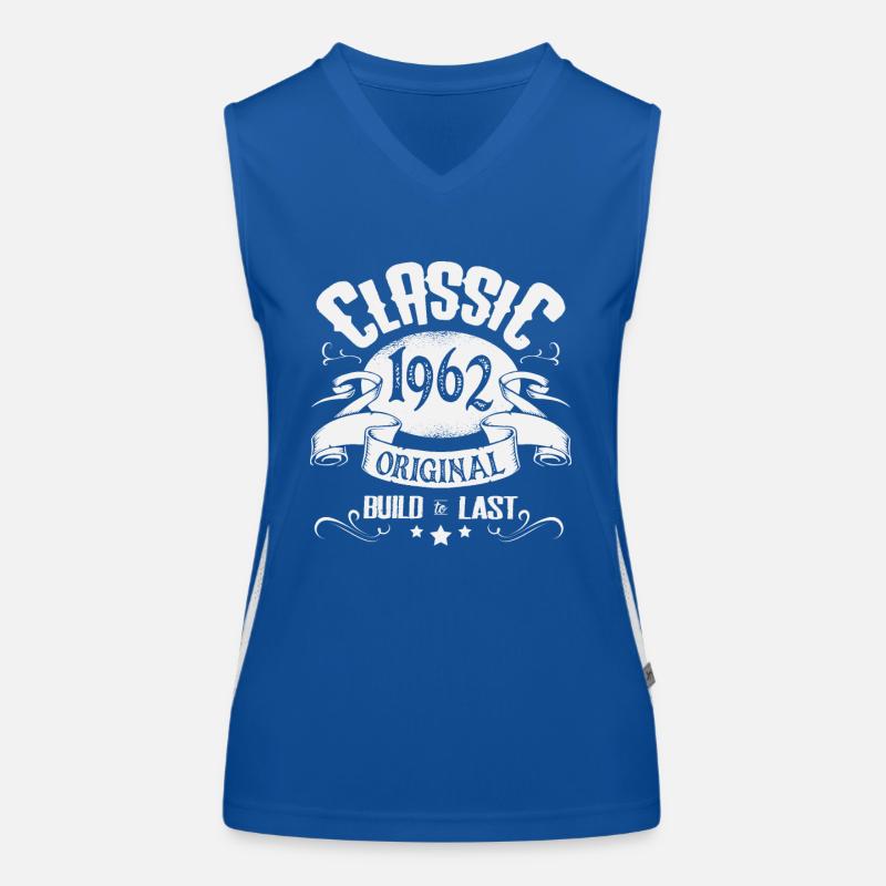 Birthday born in 1962 Women's Functional Contrast Tank Top