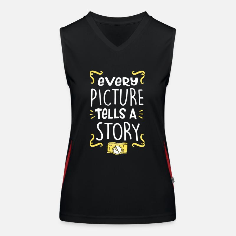 camera Women's Functional Contrast Tank Top