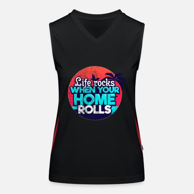 Caravan camping Women's Functional Contrast Tank Top