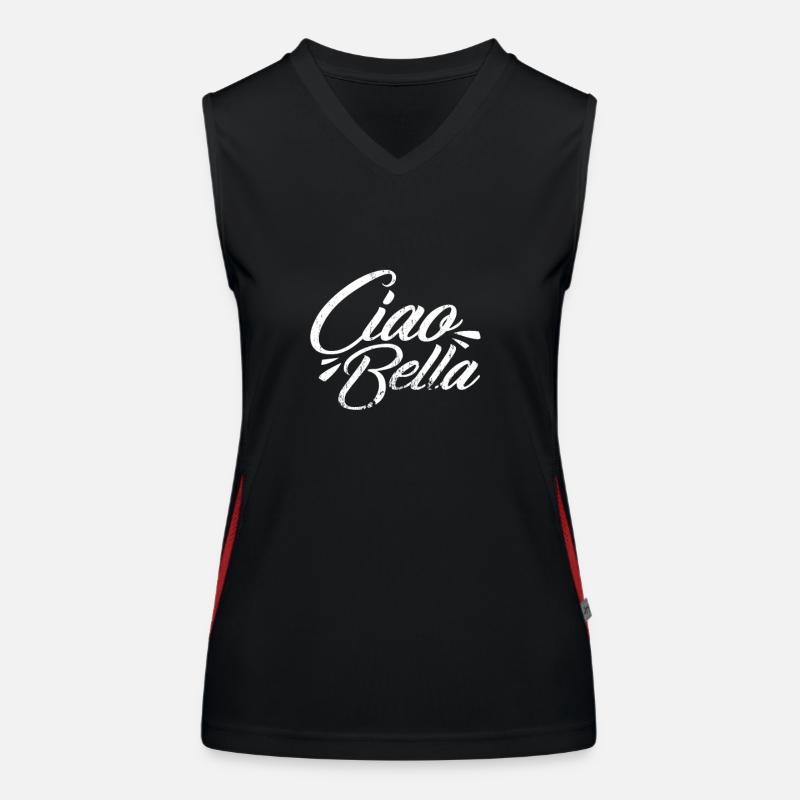 Ciao Bella Italie Débardeur respirant contrasté Femme