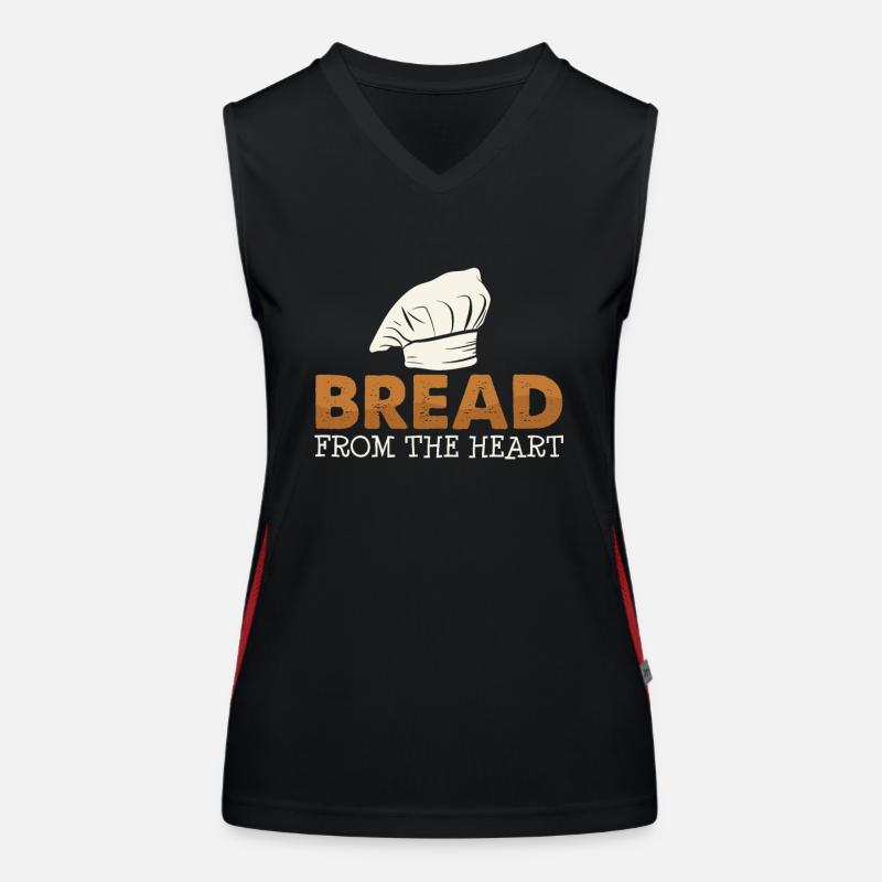 Brot Backen Funktionelles Kontrast-Tank Top für Frauen