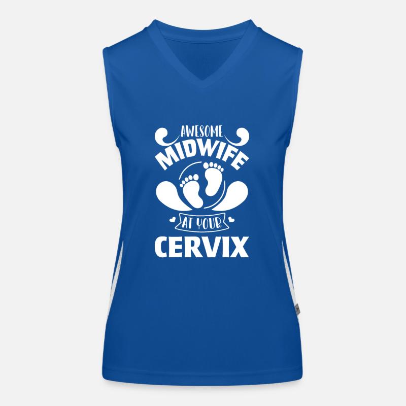 Hebamme Funktionelles Kontrast-Tank Top für Frauen