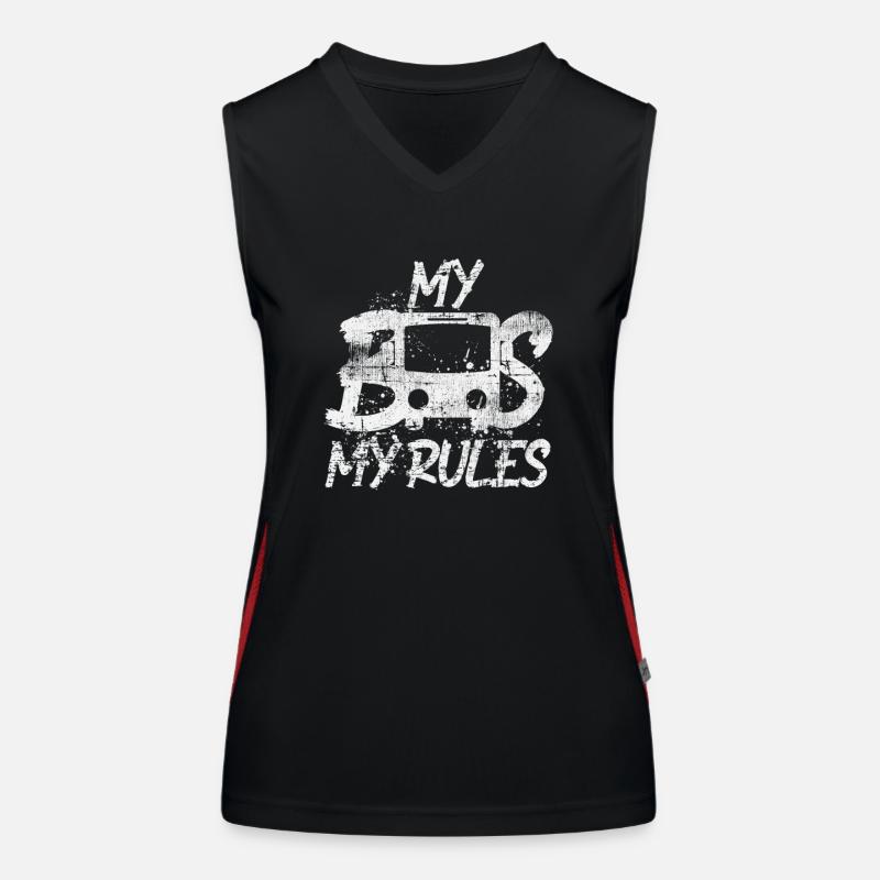 Busfahrer Bus Funktionelles Kontrast-Tank Top für Frauen