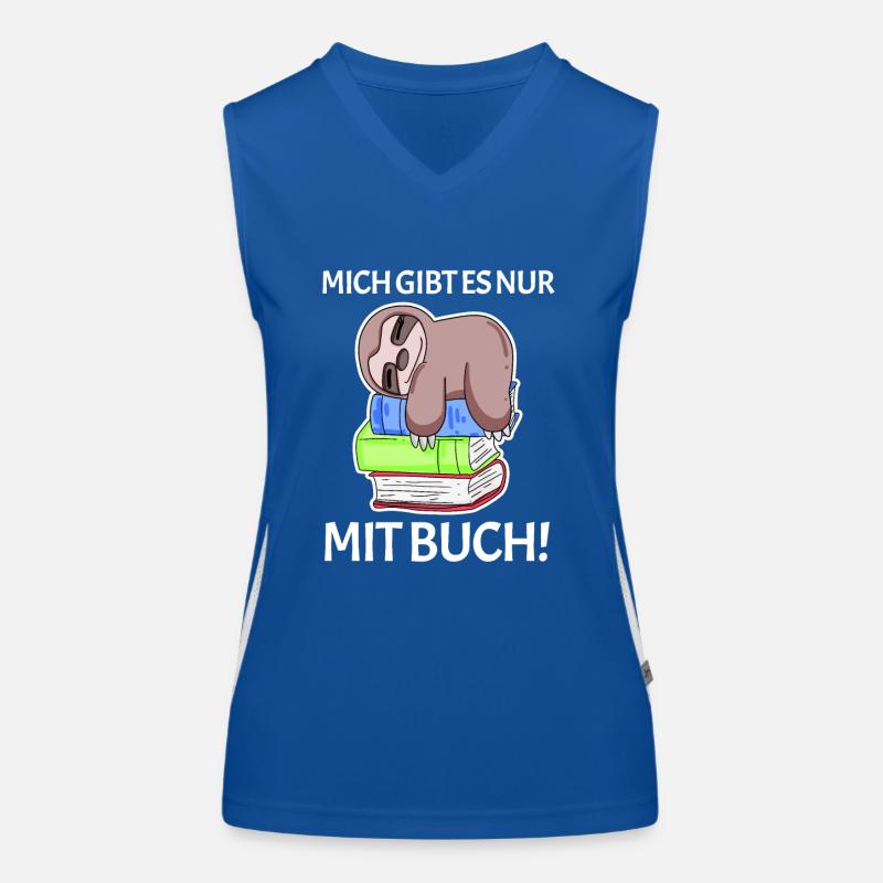 Buch Spruch Bücher lesen Leser Geschenk Funktionelles Kontrast-Tank Top für Frauen