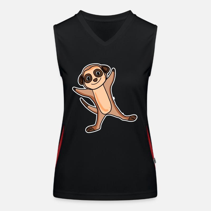 Sticker suricate Débardeur respirant contrasté Femme