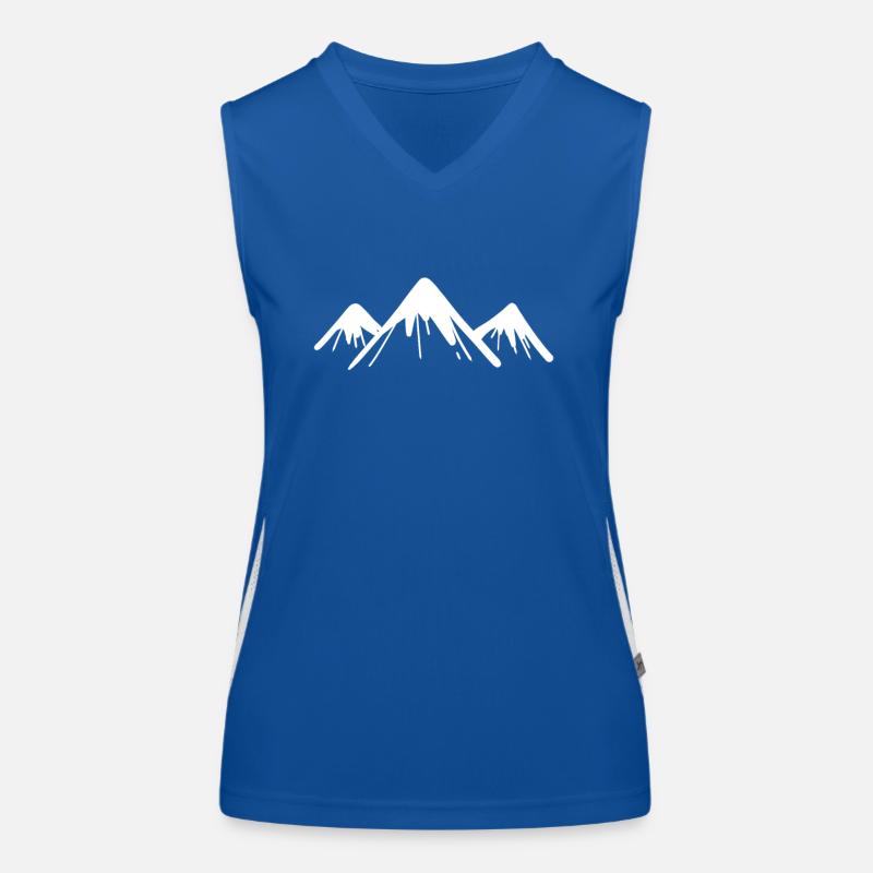 Mountain summit mountains Women's Functional Contrast Tank Top