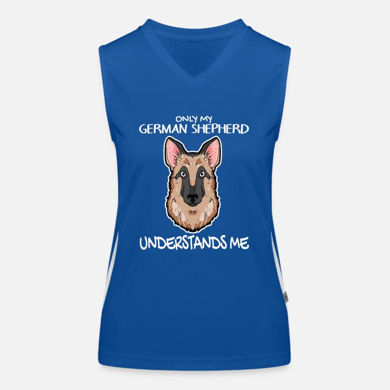 Deutscher Schäferhund Funktionelles Kontrast-Tank Top für Frauen