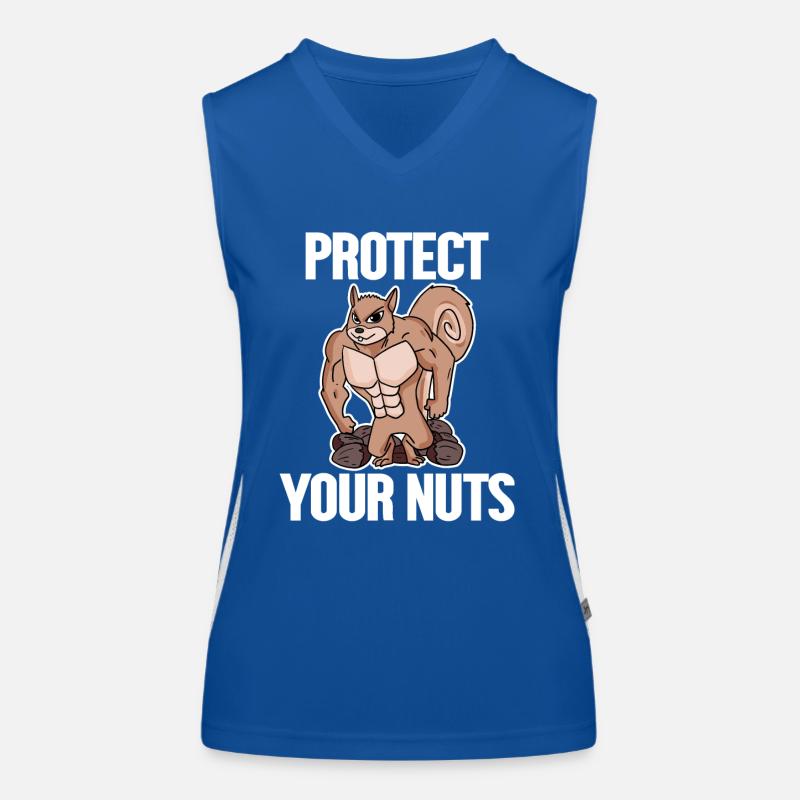 Lustiges Eichhörnchen Geschenk Funktionelles Kontrast-Tank Top für Frauen