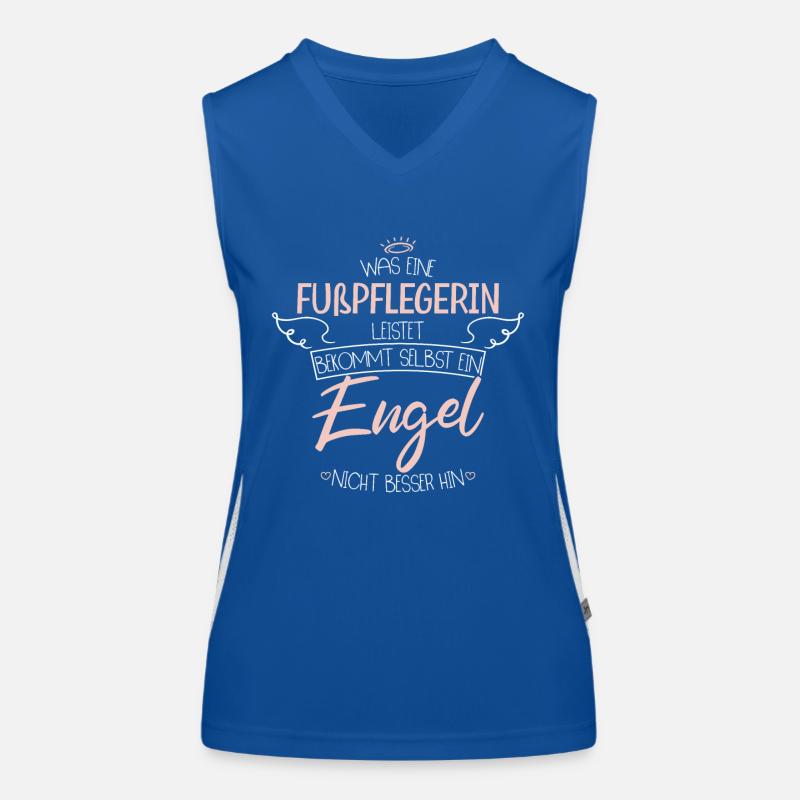 Fußpflegerin Funktionelles Kontrast-Tank Top für Frauen