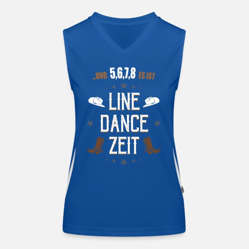 Linedance Line Dance tanzen Western Geschenk Funktionelles Kontrast-Tank Top für Frauen