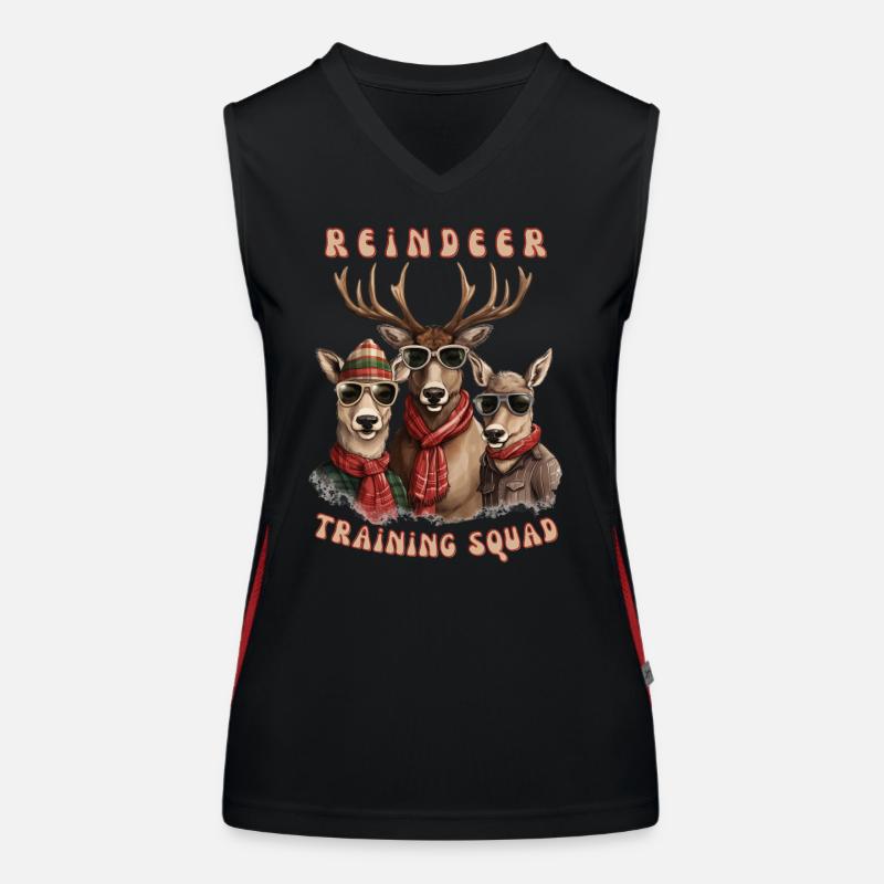 Reindeer Training Squad Women's Functional Contrast Tank Top