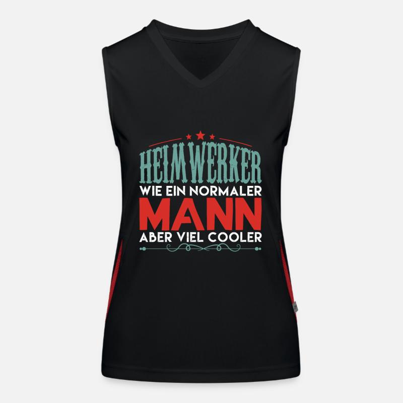heimwerker aber viel cooler !! Funktionelles Kontrast-Tank Top für Frauen