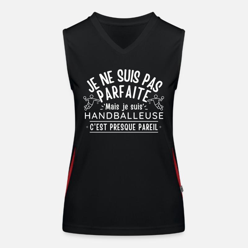 Handball-Geschenk Funktionelles Kontrast-Tank Top für Frauen