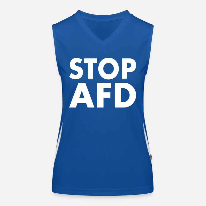 Stop afd Funktionelles Kontrast-Tank Top für Frauen