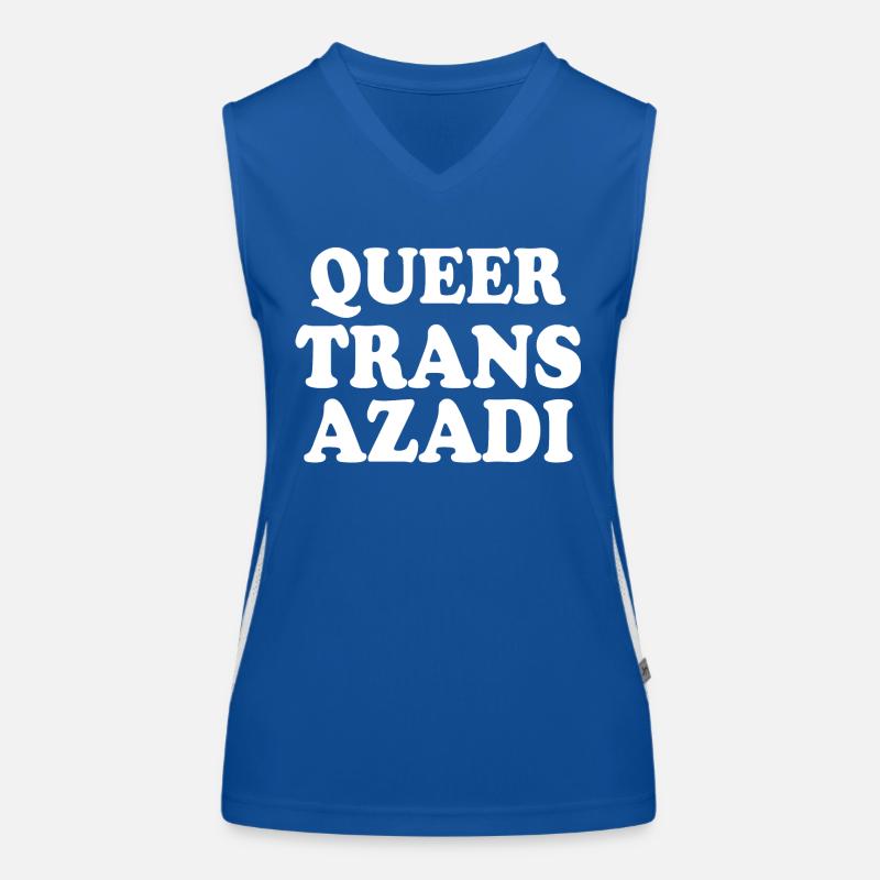 Queer trans azadi Débardeur respirant contrasté Femme