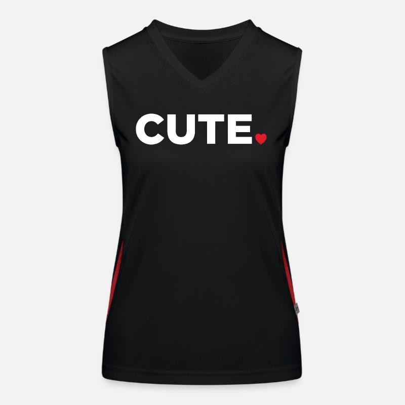 Cute Women's Functional Contrast Tank Top