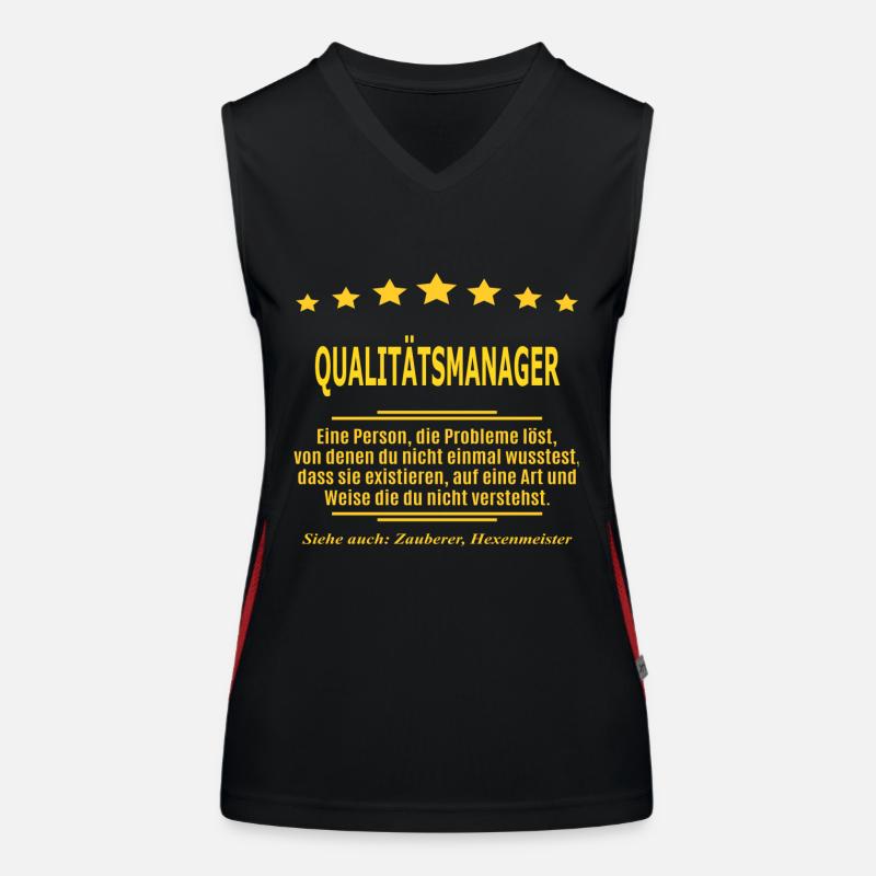 QUALITÄTSMANAGER Funktionelles Kontrast-Tank Top für Frauen