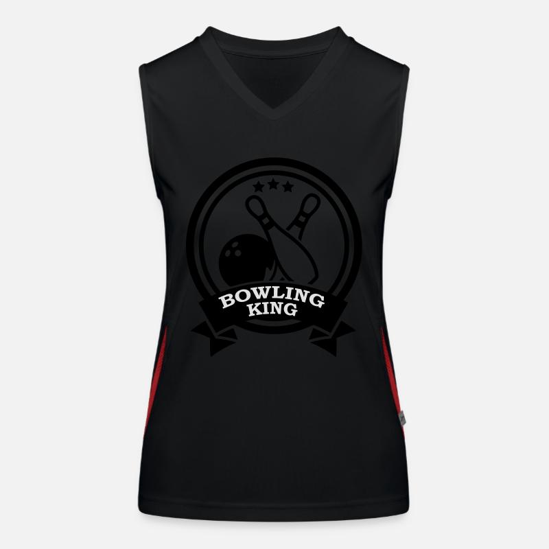 Bowling King Funktionelles Kontrast-Tank Top für Frauen