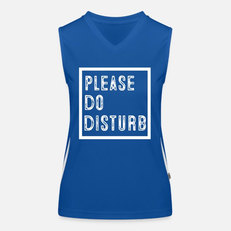 S'il vous plaît ne déranger Débardeur respirant contrasté Femme