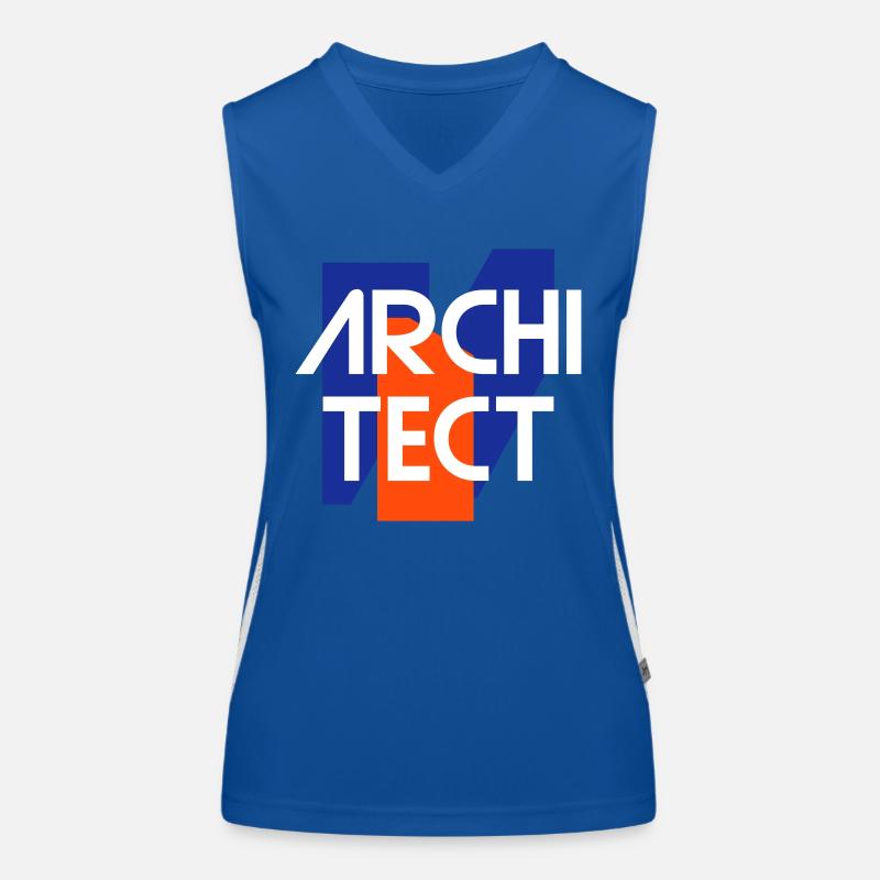 Architect (geometric figures) Women's Functional Contrast Tank Top
