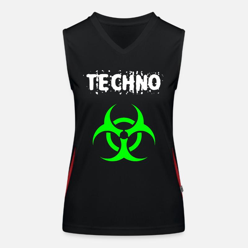 Techno Débardeur respirant contrasté Femme