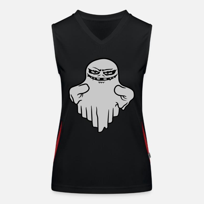 Evil Floating Spirit Comic Women's Functional Contrast Tank Top