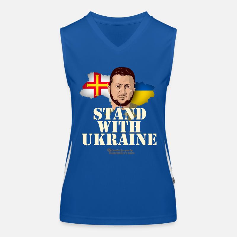 Ukraine Guernesey Débardeur respirant contrasté Femme