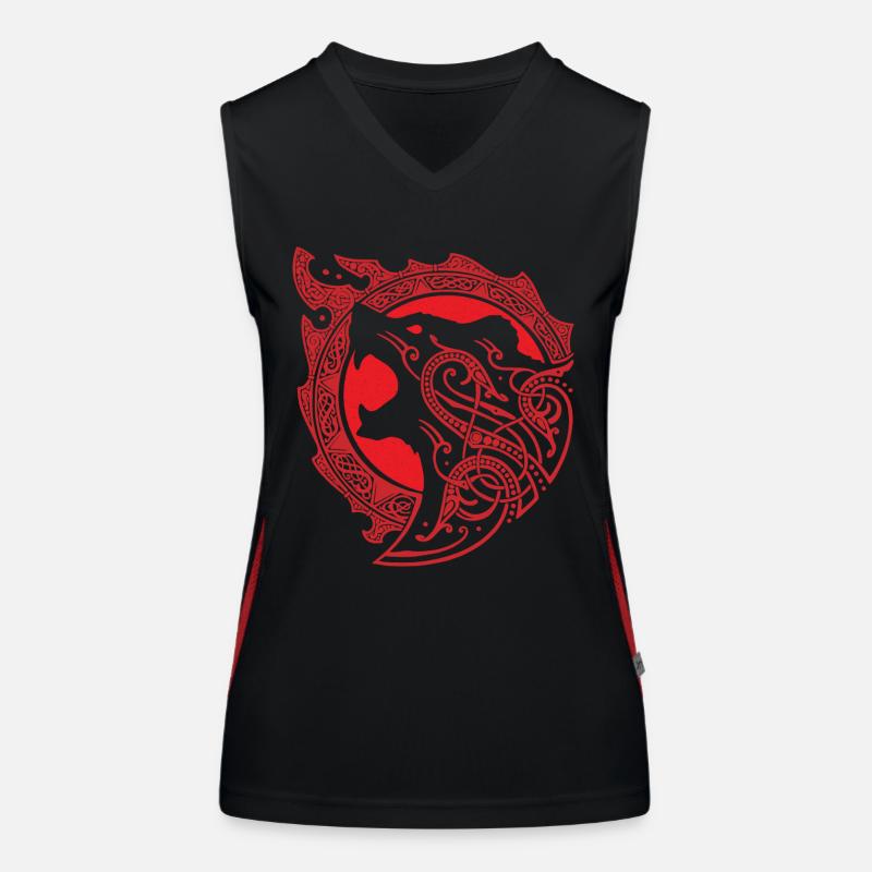 Wikinger Berserker Funktionelles Kontrast-Tank Top für Frauen