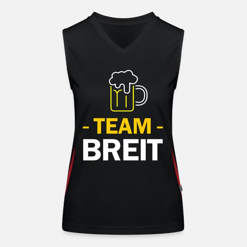 Team Breit Funktionelles Kontrast-Tank Top für Frauen
