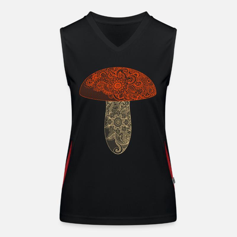 Champignon Débardeur respirant contrasté Femme