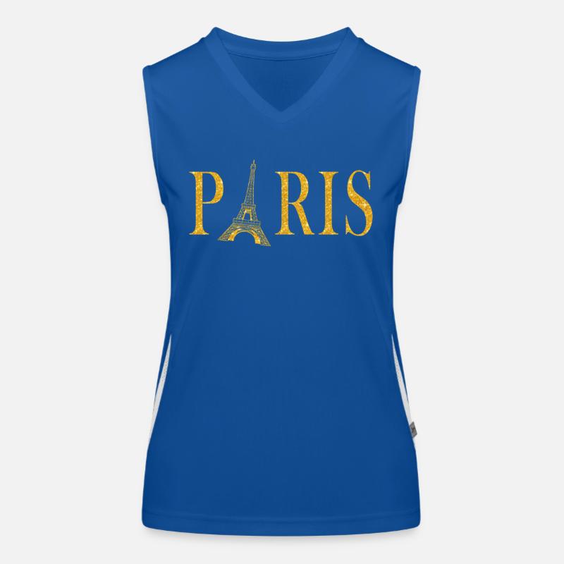 Paris Graphique Débardeur respirant contrasté Femme
