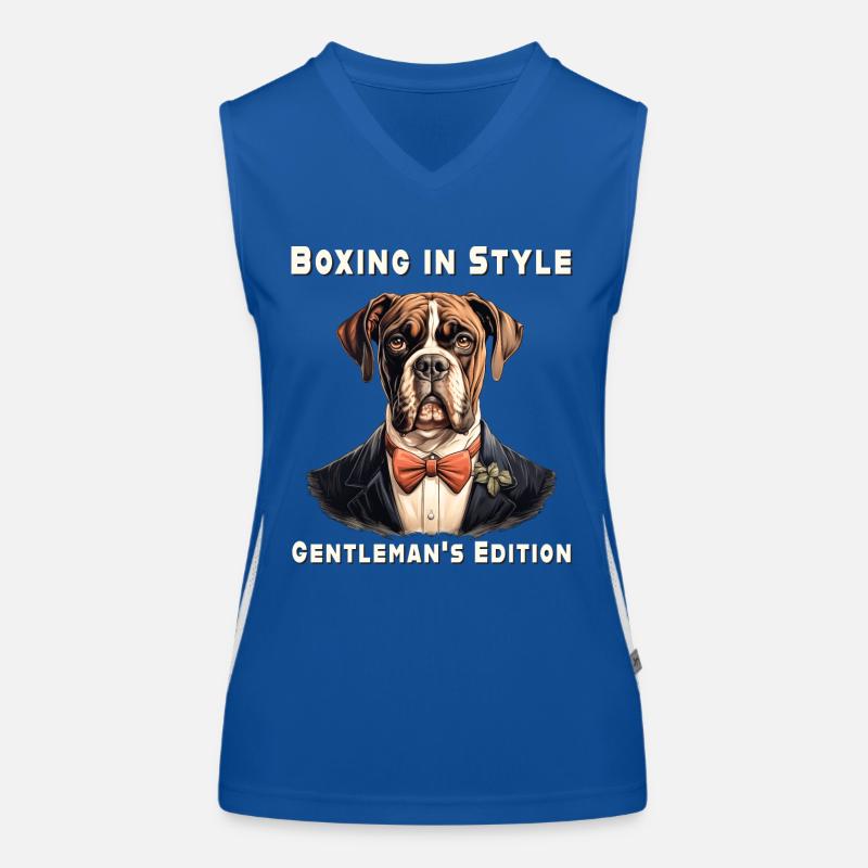 Boxen mit Stil Funktionelles Kontrast-Tank Top für Frauen