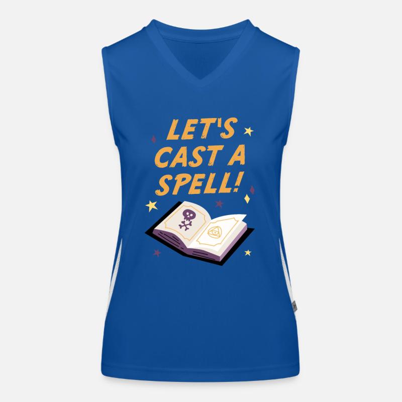 Jetons un sort, Halloween Débardeur respirant contrasté Femme