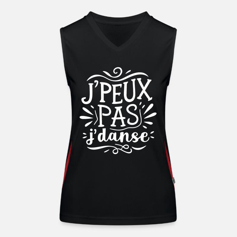 J'peux pas j'danse Débardeur respirant contrasté Femme