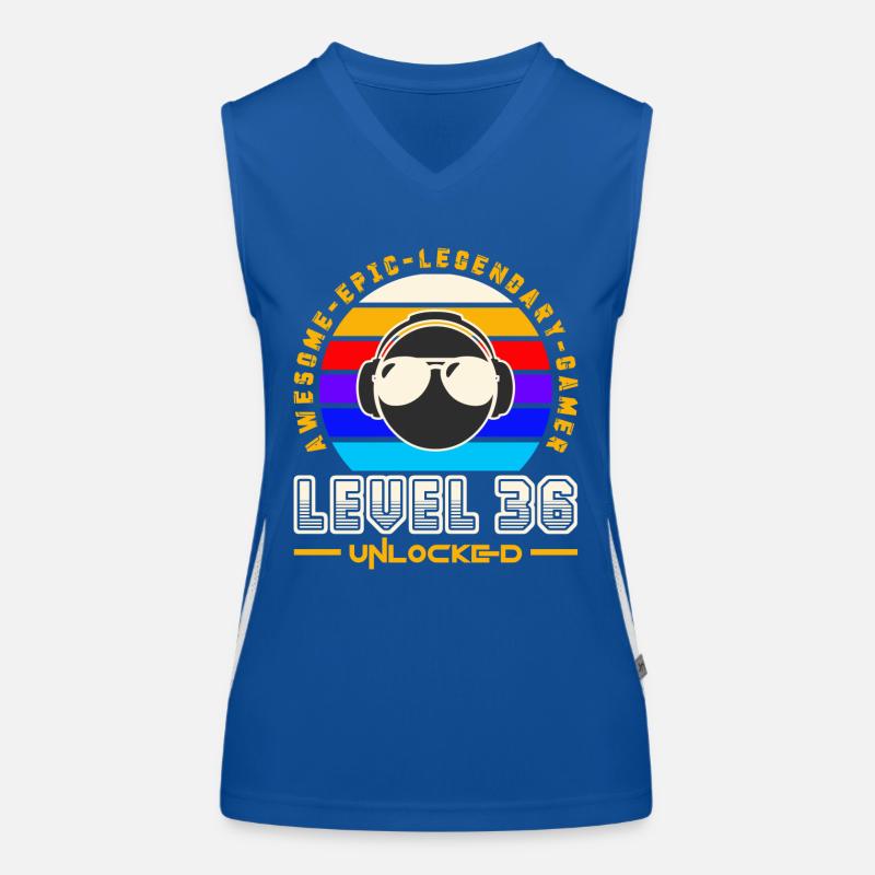 Stufe 36 Funktionelles Kontrast-Tank Top für Frauen