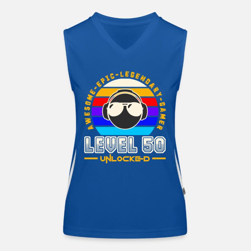 Stufe 50 Funktionelles Kontrast-Tank Top für Frauen