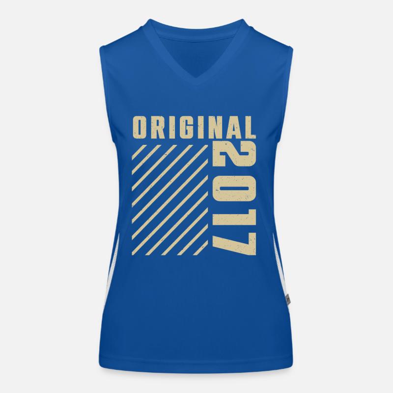 Original 2017 Authentic 2017 Vintage Bursdag Débardeur respirant contrasté Femme