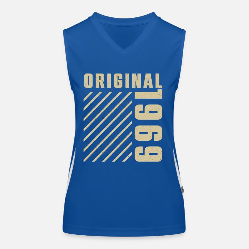 Original 1969 Authentisch 1969 Vintage Bursdag Funktionelles Kontrast-Tank Top für Frauen