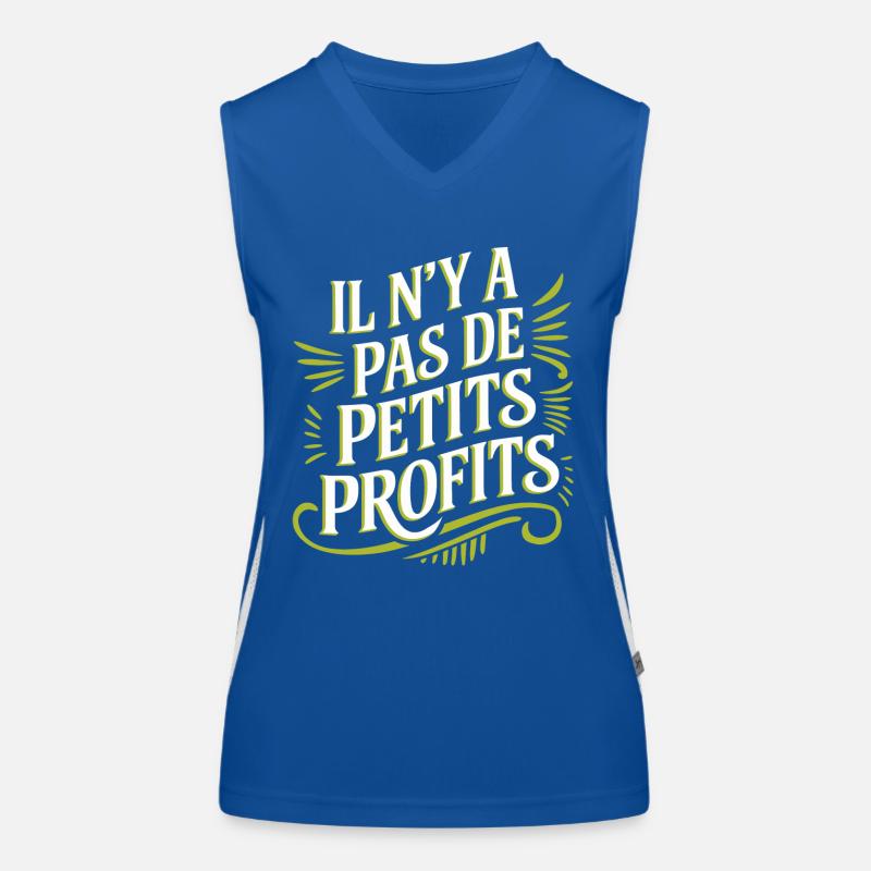 Il n’y a pas de petits profits Débardeur respirant contrasté Femme