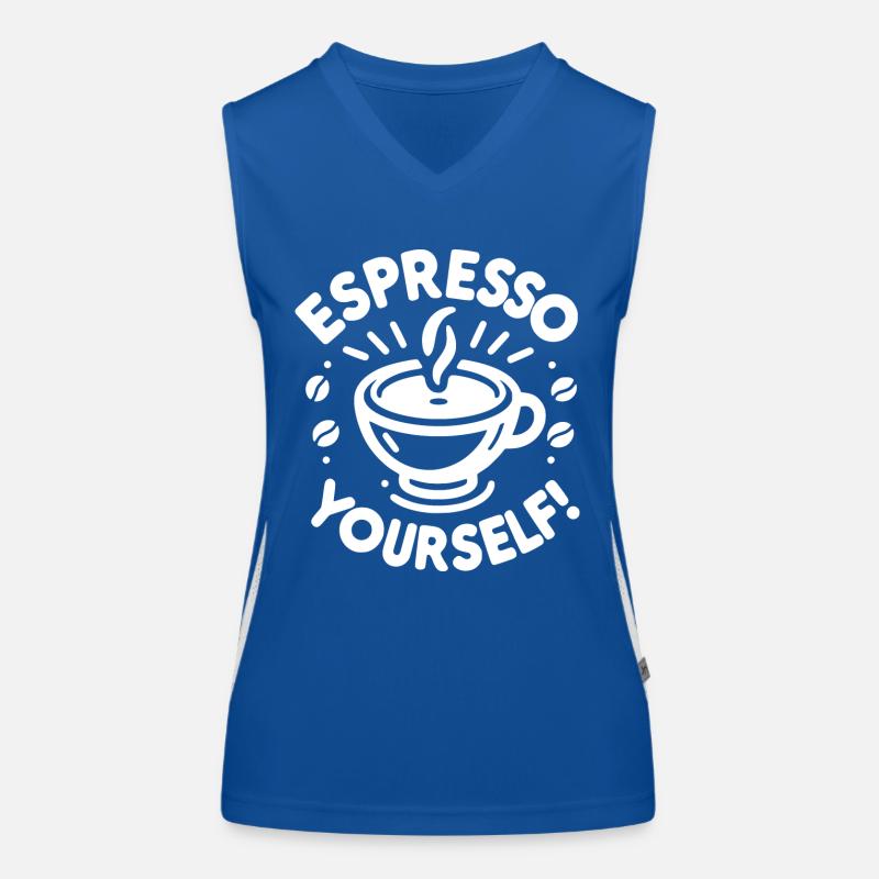Espresso vous-même ! Débardeur respirant contrasté Femme