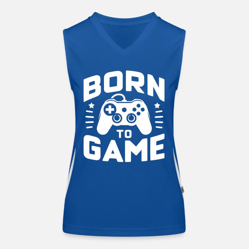 Né pour le jeu Débardeur respirant contrasté Femme