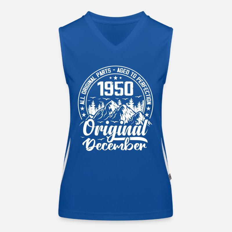 December 1950 Original 74 Years Anniversary Gift Women's Functional Contrast Tank Top