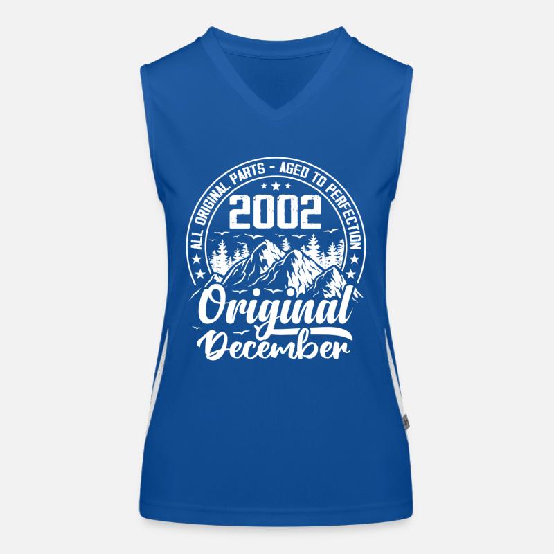 Dezember 2002 Original 22 Jahre altes Geburtstagsgeschenk Funktionelles Kontrast-Tank Top für Frauen