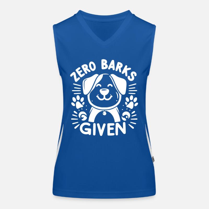 Zero Barks Given Women's Functional Contrast Tank Top