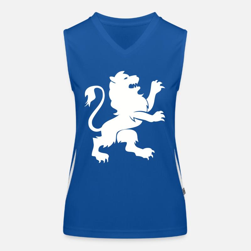 Lion Animal Women's Functional Contrast Tank Top