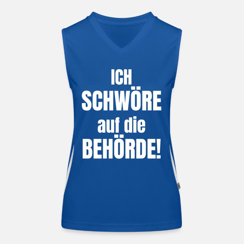 Ich schwöre auf die Behörde Funktionelles Kontrast-Tank Top für Frauen